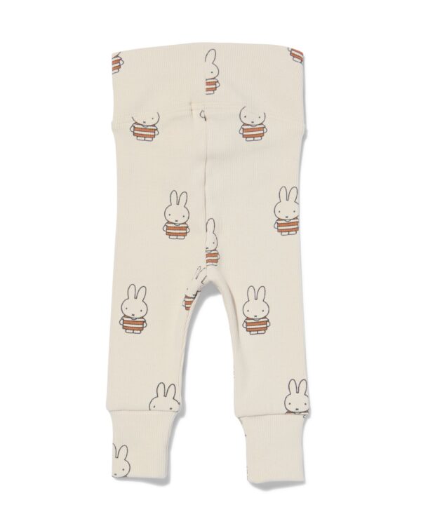 nijntje newborn meegroei legging rib ecru
