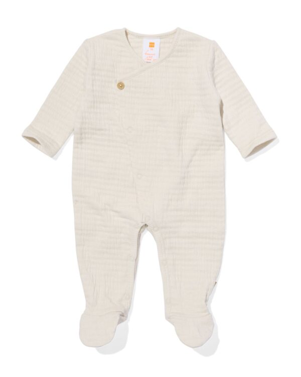 HEMA Newborn Boxpakje Met Voetjes Ecru (ecru)