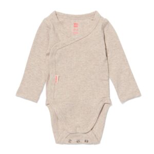 HEMA Meegroei Overslagromper Rib Met Bamboe Stretch Zand (zand)