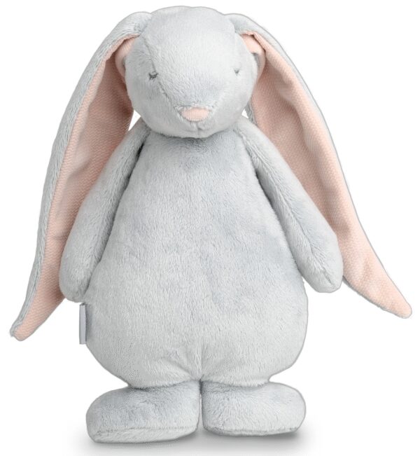 Moonie The Humming Friend Cloud Konijn met roze oren | Hartslag en ruis knuffel met huilsensor en licht