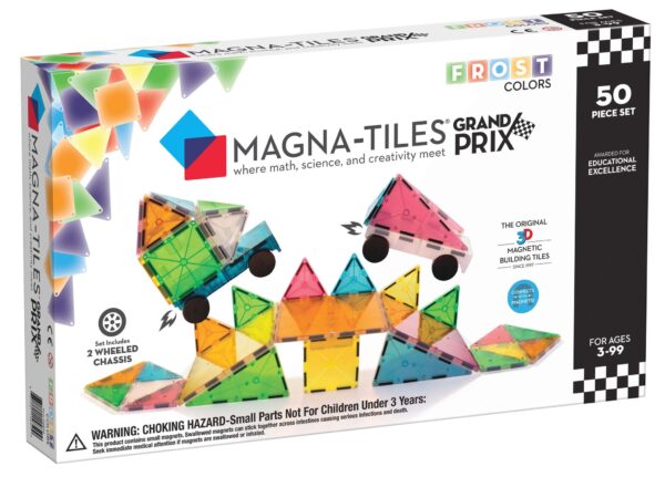 Magna-Tiles Grand Prix Frost Colors set Magnetische Tegels - 50 delig