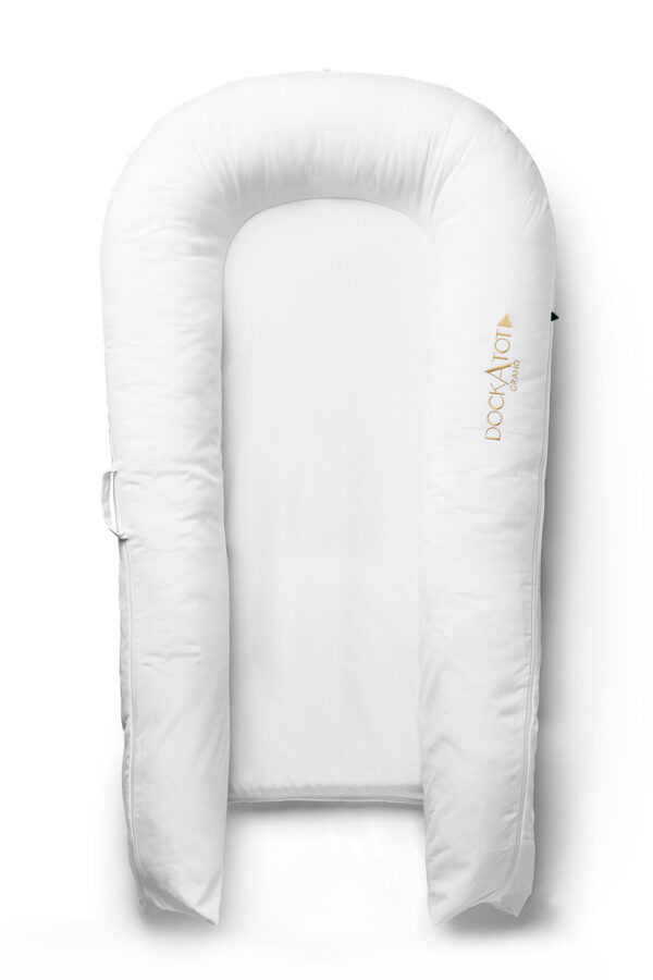 DockAtot Sleepyhead GRAND Dock Pristine wit - ademend materiaal - 9 tot 36 maanden
