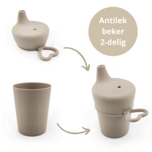 Ik Ben Zo Mooi Onbreekbare Drinkbeker Baby Doeskin Zand - Antilek Tuitbeker - Vanaf 6 maanden