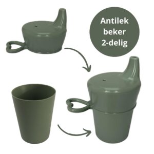 Ik Ben Zo Mooi Onbreekbare Drinkbeker Baby Sage Groen - Antilek Tuitbeker - Vanaf 6 maanden