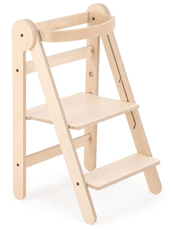 Mamatoyz Houten Leertoren Opvouwbaar - Montessori - Naturel - Hout