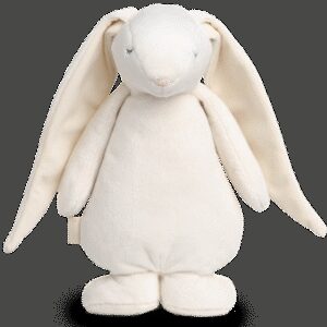 Moonie The Humming Friend Creme Konijn | Hartslag en ruis knuffel met huilsensor en licht