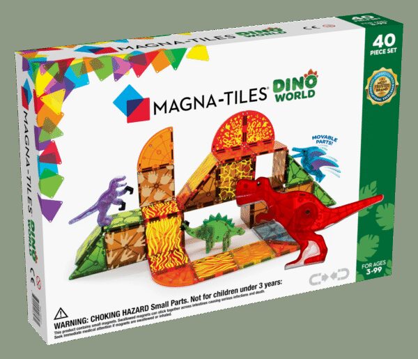 Magna-Tiles Dinos set Magnetische Tegels - 40 delig - Inclusief 4 Dinos