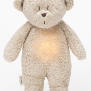 Moonie Moonie The Humming Bear Sand Natur 2.0 - organic - hartslag knuffel - beer