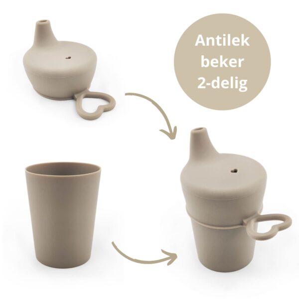 Ik Ben Zo Mooi Onbreekbare Drinkbeker Baby Doeskin Zand - Antilek Tuitbeker - Vanaf 6 maanden