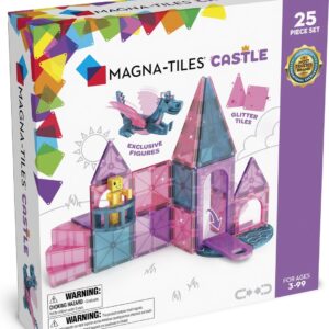 Magna-Tiles Kasteel roze met draak 25 stuks - Geschikt vanaf 3 jaar - Multi