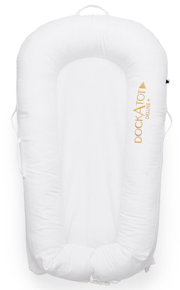 DockAtot Sleepyhead Deluxe+ Pristine Wit babynestje - ademend materiaal - 0 tot 8 maanden