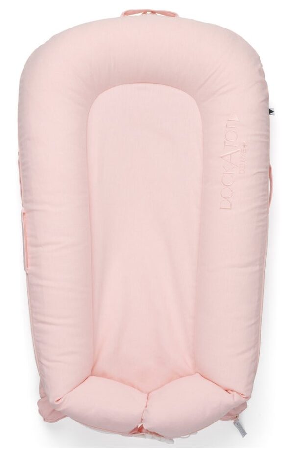 DockAtot Sleepyhead Deluxe+ Pink Blossom Roze Chambray 2023 - babynestje - ademend materiaal - 0 tot 8 maanden