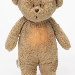 Moonie Moonie The Humming Bear Cappuccino Natur 2.0 - hartslag knuffel - beer