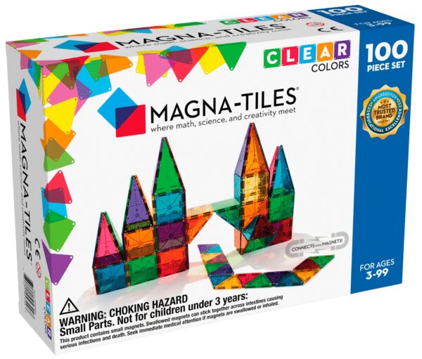 Magna-Tiles Clear Colors set Magnetische Tegels - 100 delig