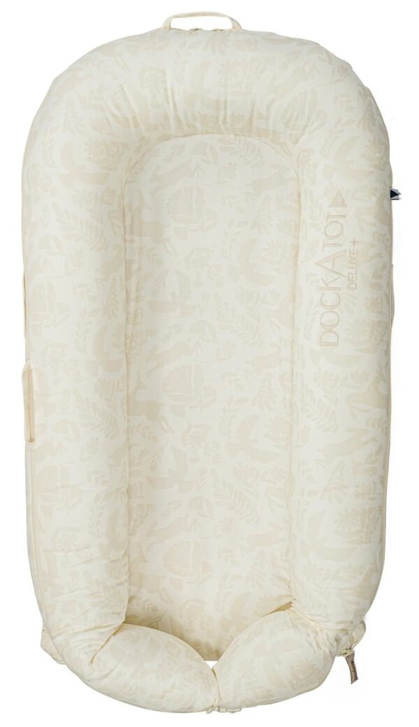 DockAtot Deluxe+ Dock babynestje - ademend materiaal - 0 tot 8 maanden - Neutral Woodland