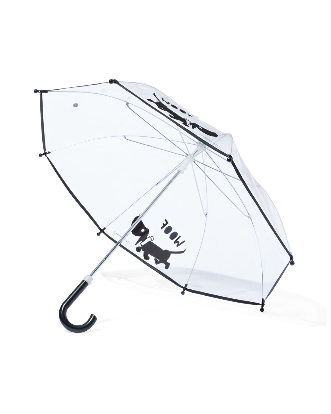 HEMA HEMA Takkie Kinderparaplu Transparant 1 HEMA HEMA Takkie Kinderparaplu Transparant