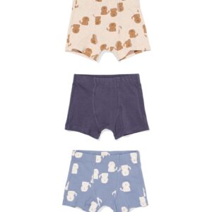 HEMA HEMA Kinderboxers Honden - 3 Stuks Blauw (blauw)