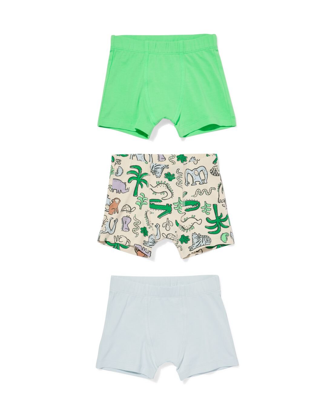 HEMA HEMA Kinderboxers Jungle - 3 Stuks Lichtblauw (lichtblauw) 1 HEMA HEMA Kinderboxers Jungle - 3 Stuks Lichtblauw (lichtblauw)