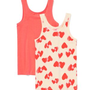 HEMA HEMA Kinderhemden Hartjes - 2 Stuks Rood (rood)