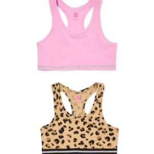 HEMA HEMA Kinder Croptops Luipaard - 2 Stuks Bruin (bruin)