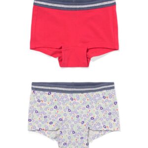 HEMA HEMA Kinderboxers Bloem - 2 Stuks Roze (roze)