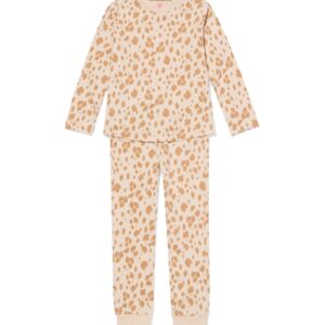 HEMA HEMA Kinderpyjama Luipaard Beige (beige)