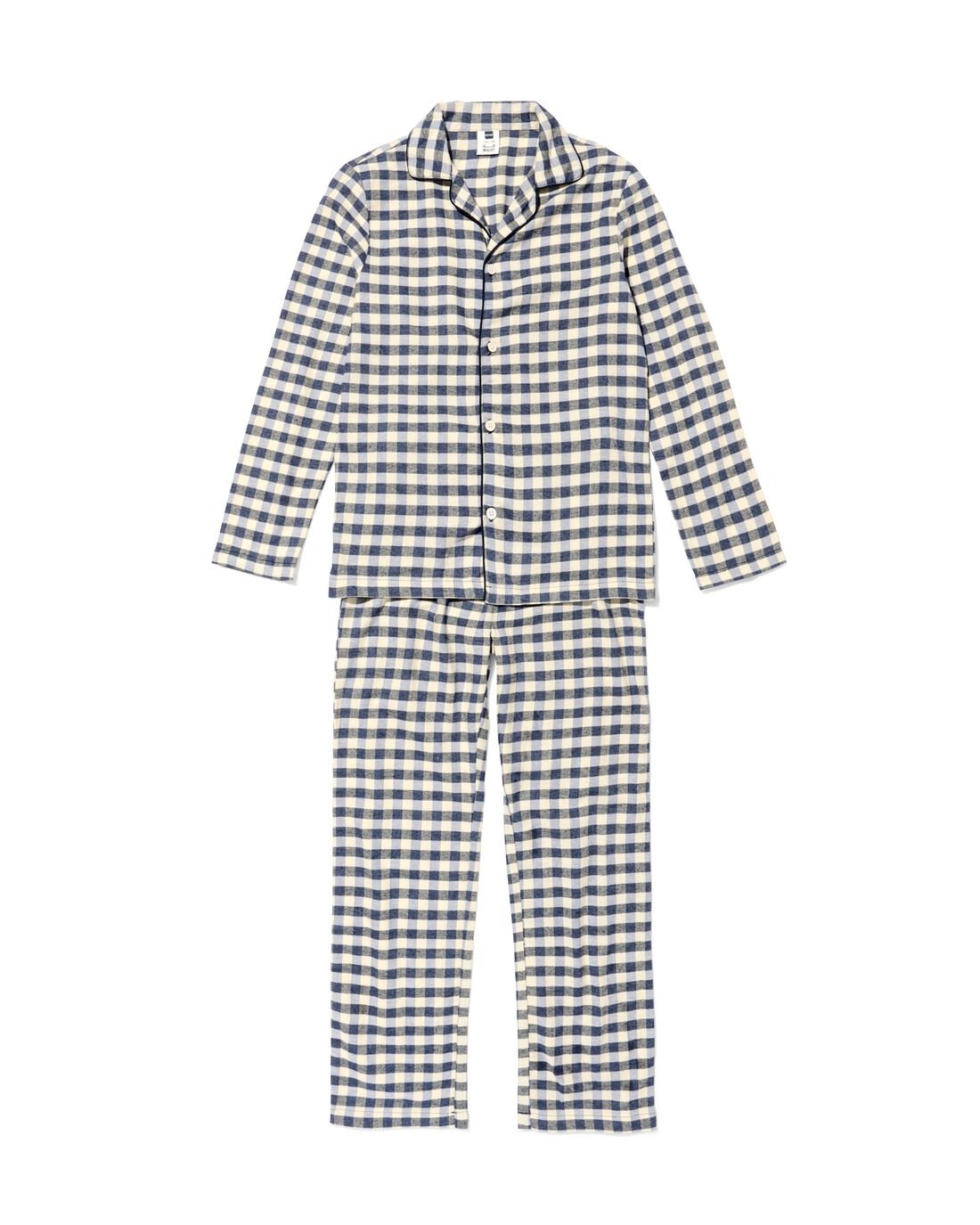 HEMA HEMA Kinderpyjama Flannel Strepen Blauw (blauw) 1 HEMA HEMA Kinderpyjama Flannel Strepen Blauw (blauw)