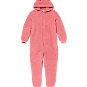 HEMA HEMA Kinderonesie Teddy Roze (roze)