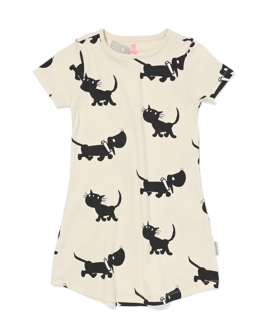 HEMA HEMA Takkie En Siepie Kinder Nachthemd Rib Wit (wit) 1 HEMA HEMA Takkie En Siepie Kinder Nachthemd Rib Wit (wit)