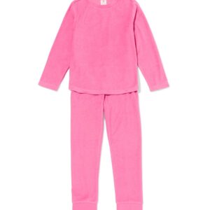 HEMA HEMA Kinderpyjama Badstof Roze (roze)