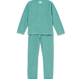 HEMA HEMA Kinderpyjama Badstof Groen (groen)