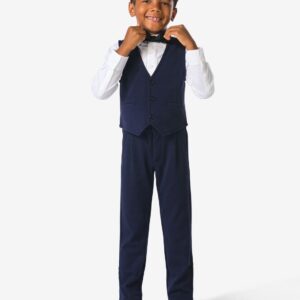 HEMA HEMA Kinder Sweatbroek Pique Blauw (blauw)