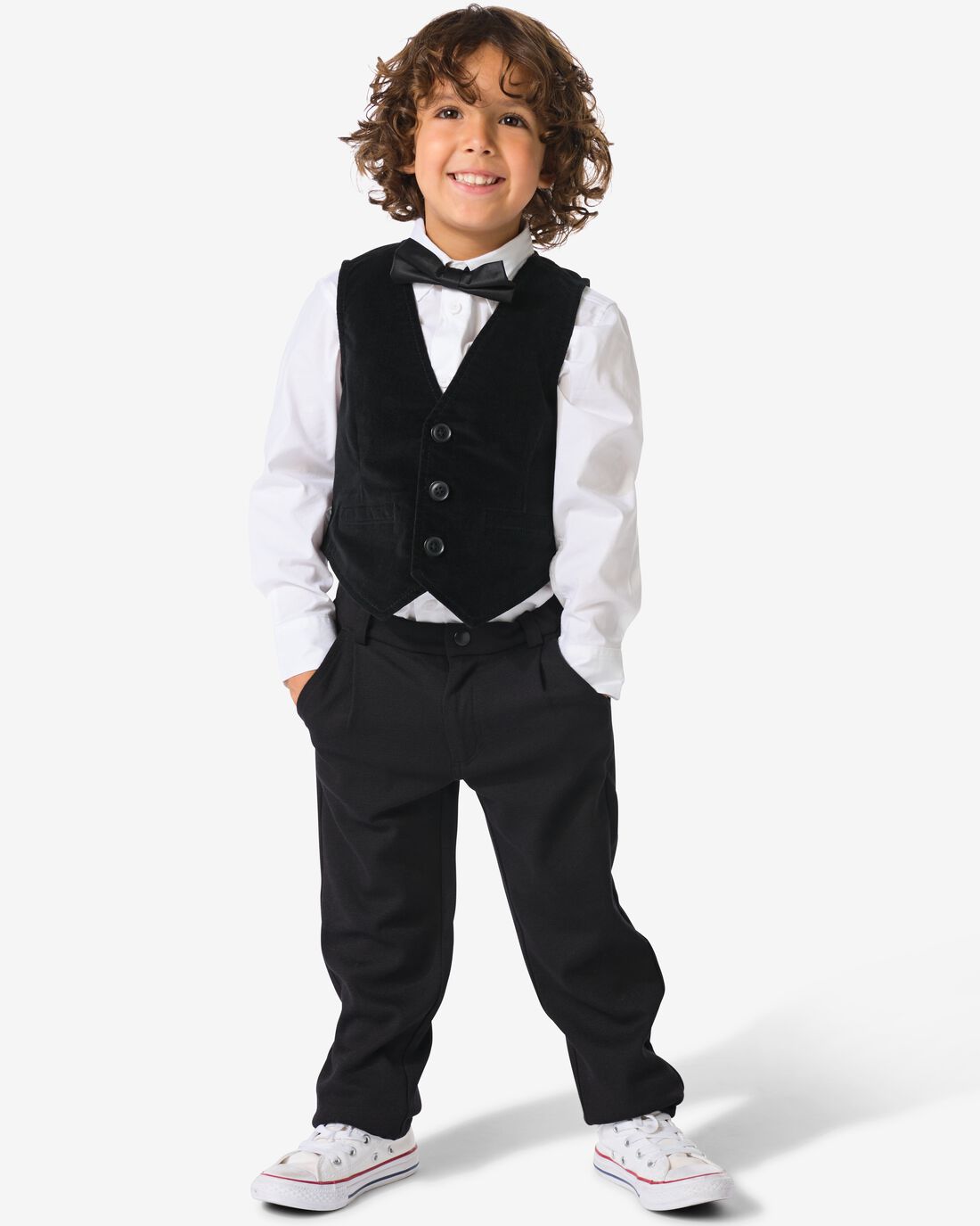 HEMA HEMA Kinder Sweatbroek Pique Zwart (zwart) 1 HEMA HEMA Kinder Sweatbroek Pique Zwart (zwart)