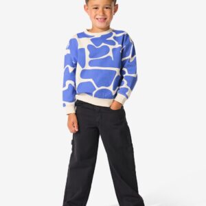 HEMA HEMA Kinderbroek Cargo Zwart (zwart)