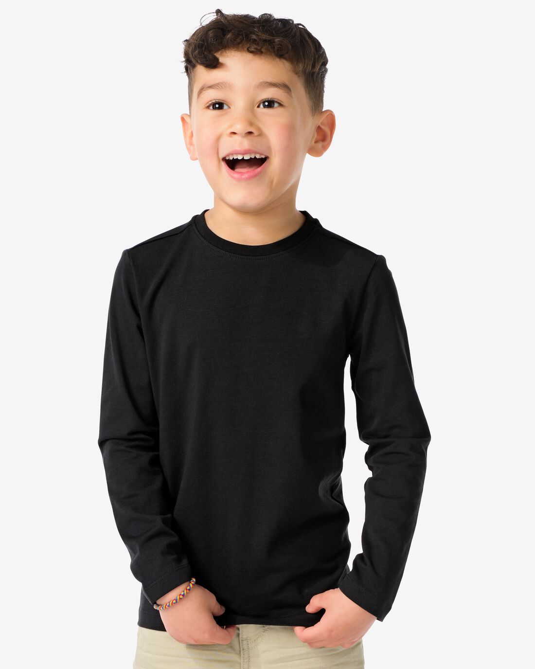 HEMA HEMA Kinder Basis T-shirts Stretch Katoen - 2 Stuks Zwart (zwart) 1 HEMA HEMA Kinder Basis T-shirts Stretch Katoen - 2 Stuks Zwart (zwart)