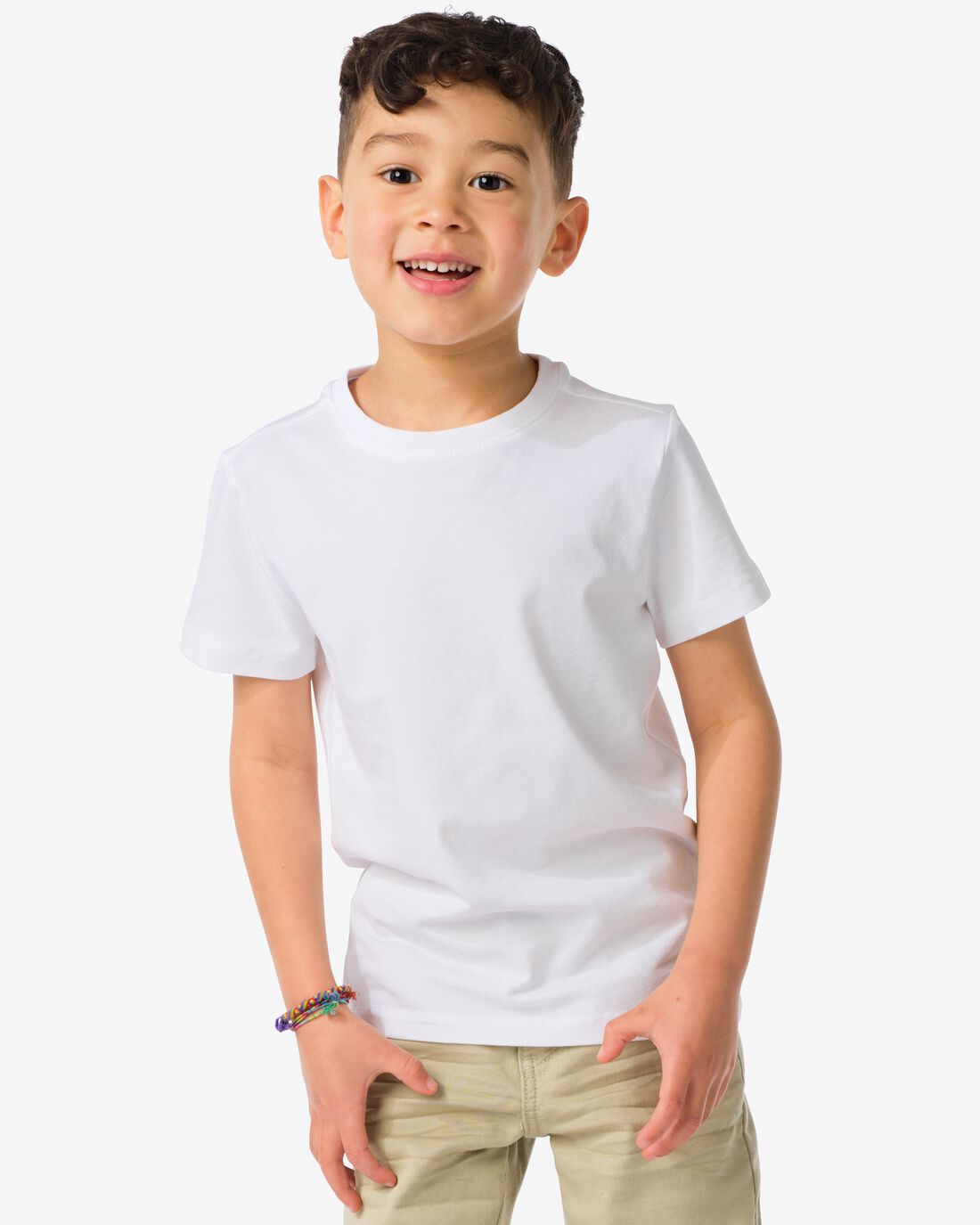 HEMA HEMA Kinder T-shirts Biologisch Katoen - 2 Stuks Wit (wit) 1 HEMA HEMA Kinder T-shirts Biologisch Katoen - 2 Stuks Wit (wit)