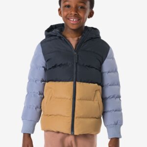 HEMA HEMA Kinderjas Kleurblok Donkerblauw (donkerblauw)