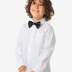 HEMA HEMA Kinderoverhemd Met Strik Wit (wit)