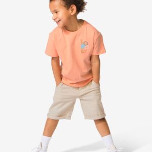 HEMA HEMA Kinder Korte Broek Beige (beige)
