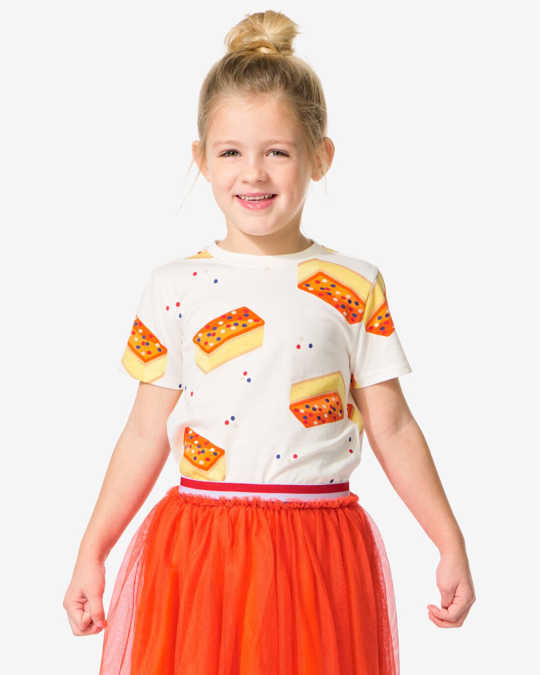 HEMA HEMA Kinder T-shirt Tompouce Gebroken Wit (gebroken wit) 1 HEMA HEMA Kinder T-shirt Tompouce Gebroken Wit (gebroken wit)