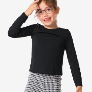 HEMA HEMA Kinder T-shirts Biologisch Katoen - 2 Stuks Zwart (zwart)