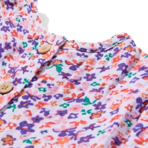HEMA Babyjurk mousseline bloemen paars