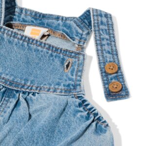 HEMA Babytuinbroek denim hartjes denim