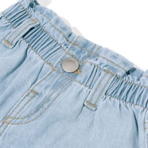 HEMA Baby paperbag short denim denim