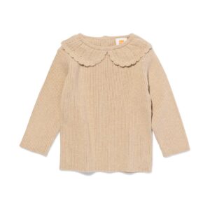HEMA HEMA Babytrui Gebreid Met Kraag Zand (zand)