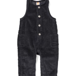 HEMA HEMA Babyjumpsuit Corduroy Donkergrijs (donkergrijs)