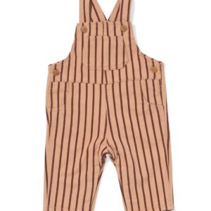 HEMA HEMA Baby Tuinbroek Strepen Bruin (bruin)