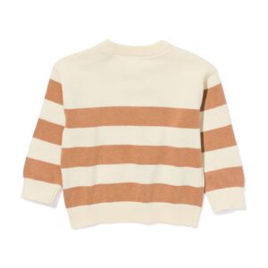 HEMA Baby trui strepen bruin