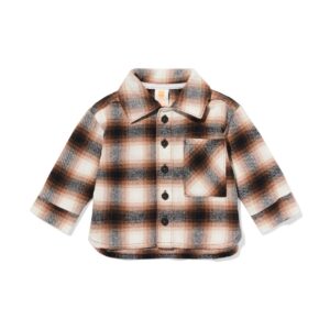 HEMA HEMA Babyoverhemd Ruiten Bruin (bruin)
