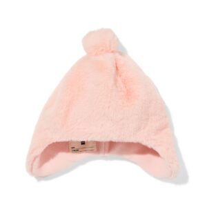 HEMA HEMA Babymuts Pompon Lichtroze (lichtroze)